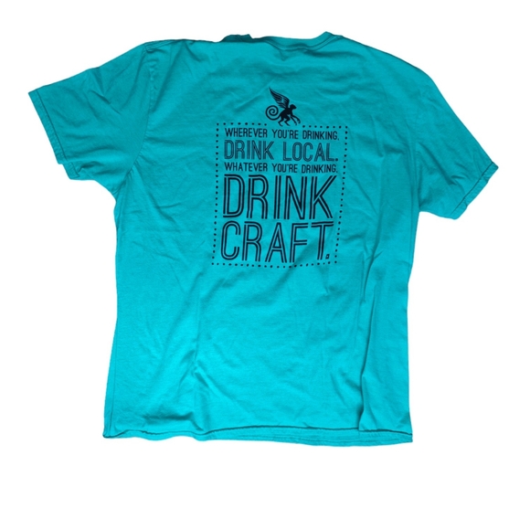 Flying Monkeys Men's Short Sleeve T-Shirt Green XXL - Picture 2 of 2